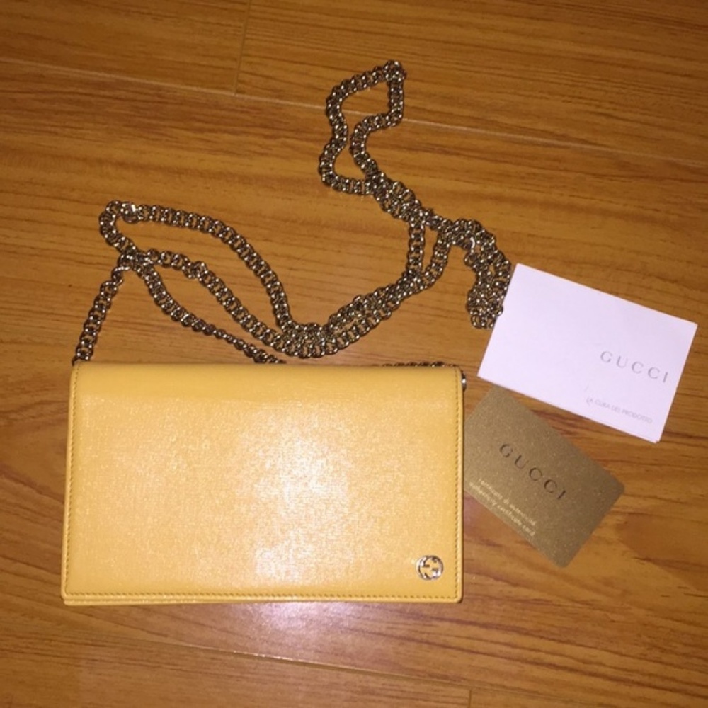 Gucci Chain Strap Wallet Clutch Betty Woc BAG - Picture 8 of 8